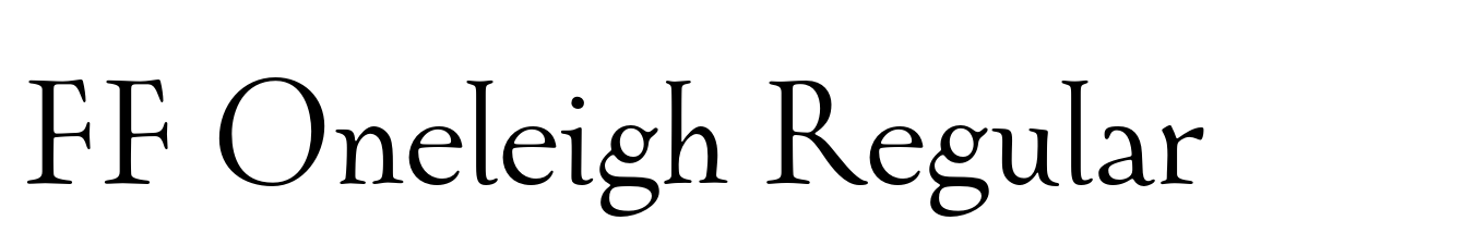 FF Oneleigh Regular